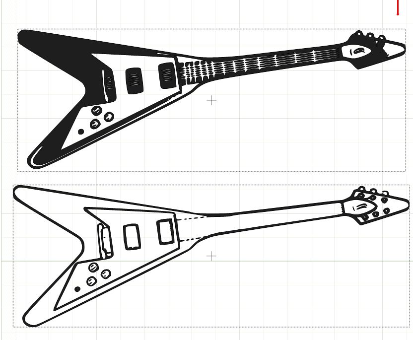 Please help me find a flying V guitar cut file - Make The Cut! Forum