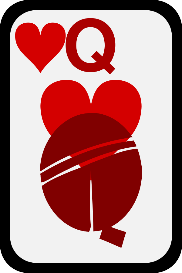 Ornamental deck: Queen of clubs Clipart, vector clip art online ...
