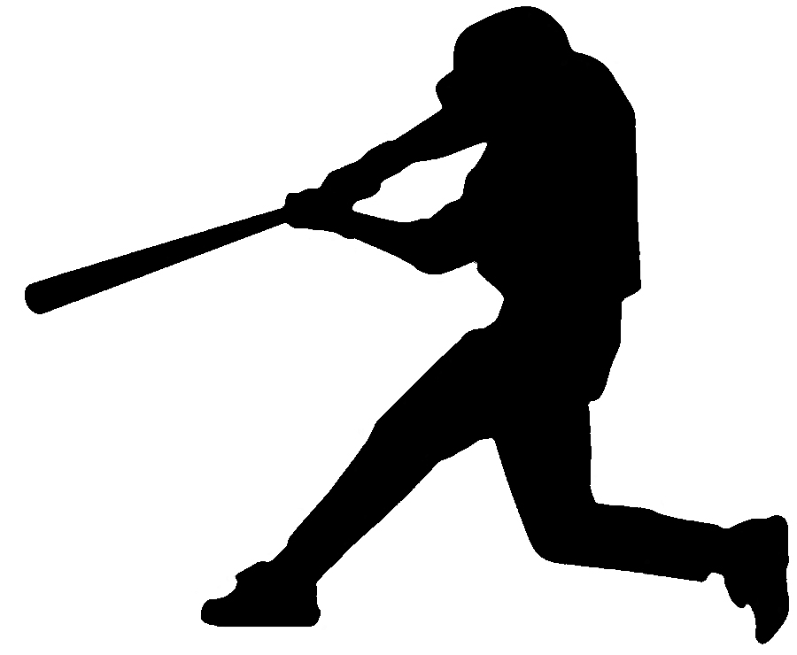 free clipart baseball player silhouette - photo #5