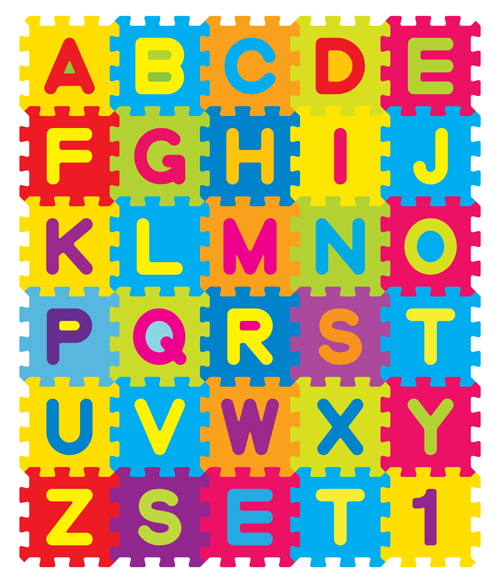 Different alphabet elements vector graphics 01 - Vector Font free ...