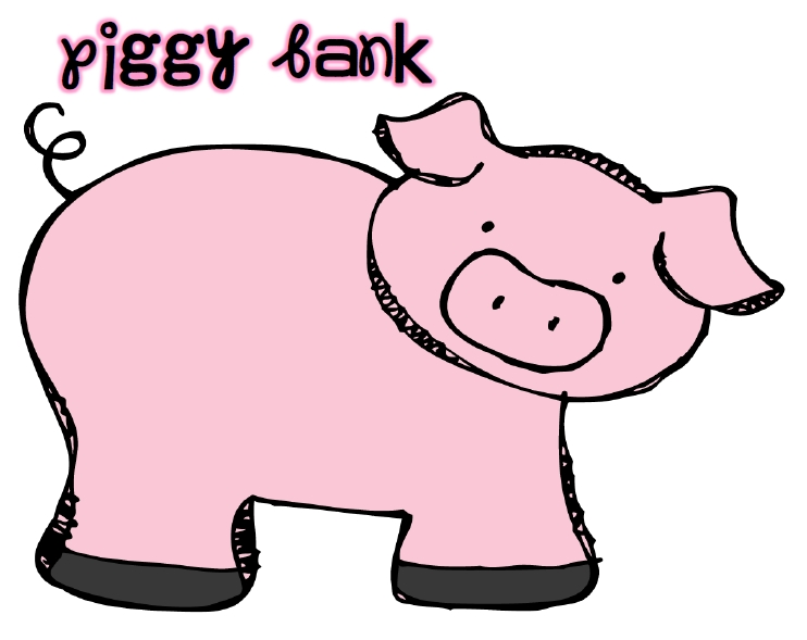 Pix For > Clipart Cute Piggy Bank