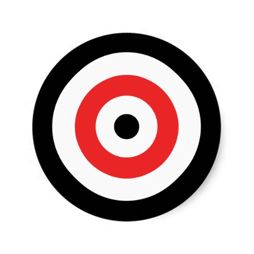Target Practice Banded Sticker Sticker | Zazzle