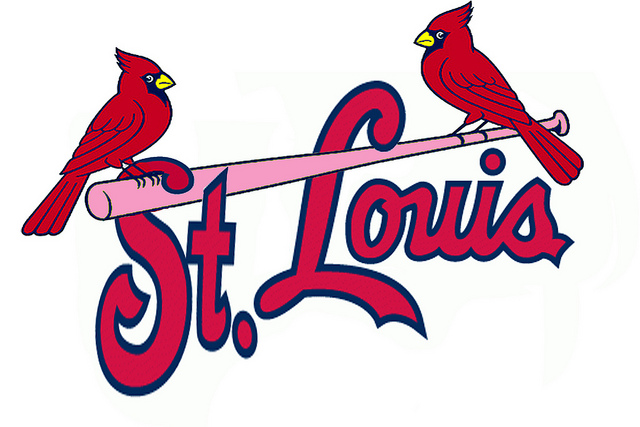 Saint Louis Cardinals logo breast cancer bat Brighter Pink ...