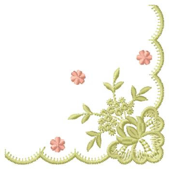 Embellishments Embroidery Design: Flower Border from Gunold