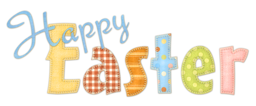 Happy Easter Transparent Text PNG Picture