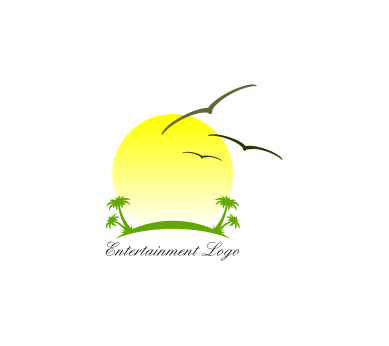 sun bird beach entertainment vector logo inspiration Download ...