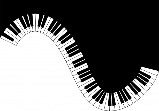 Piano Keyboard Waves Card Free Stock Photo - Public Domain Pictures