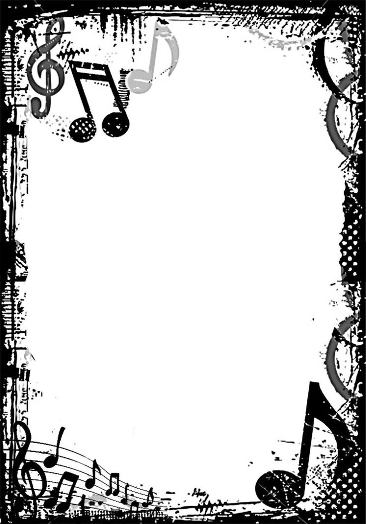 Music Notes Borders Frames Clip Art