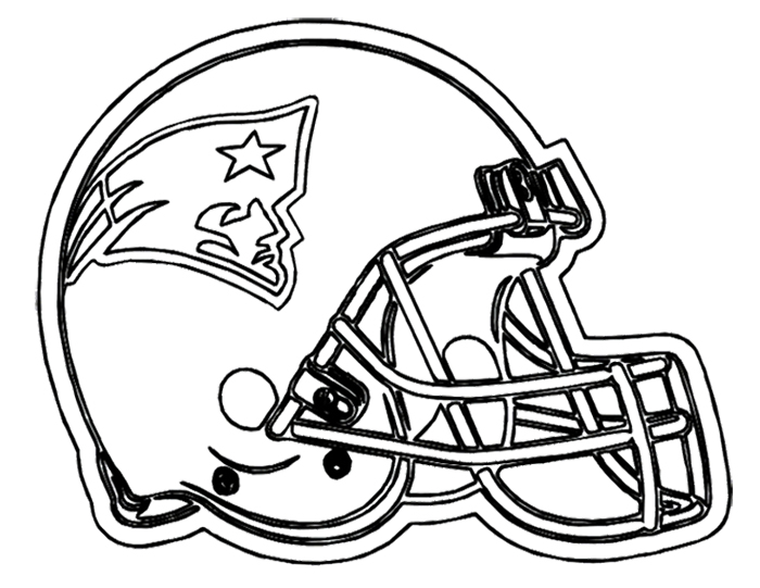 American Football Coloring Pages : Football Helmet Patriots New ...