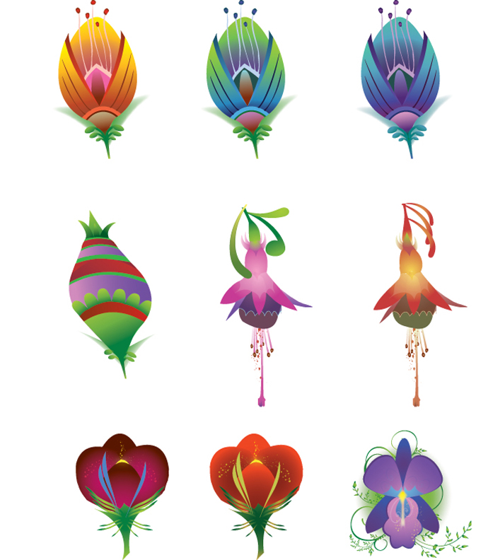 Vector Flower Icons Packs | Webby Dzine | Download Free Vector ...