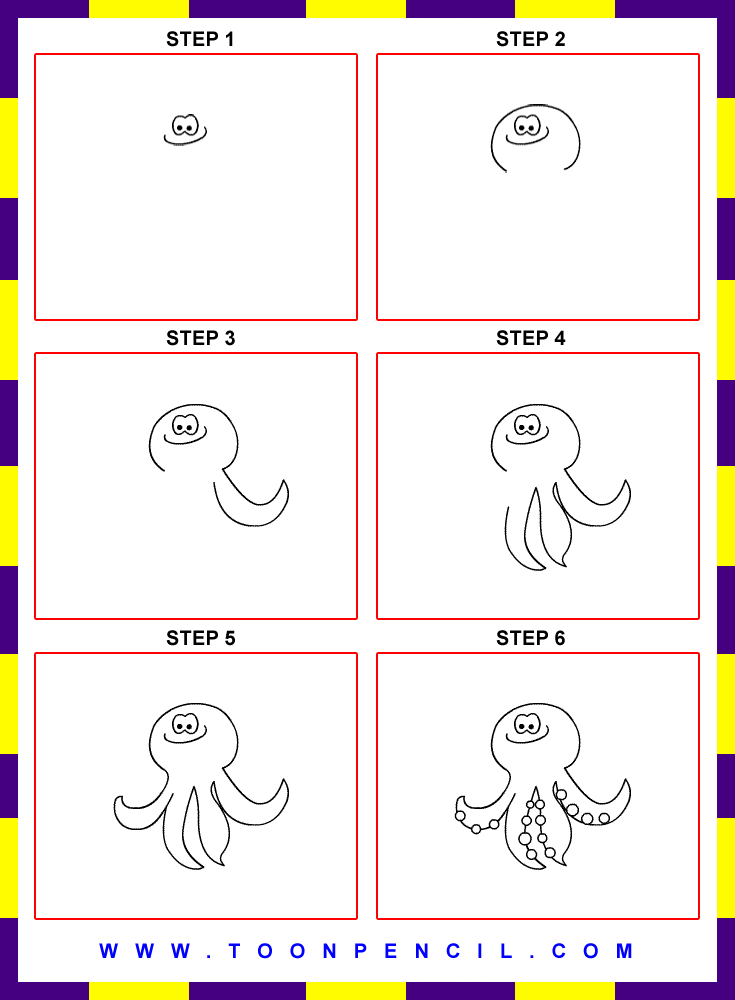 Simple Octopus Drawing For Kids Images & Pictures - Becuo