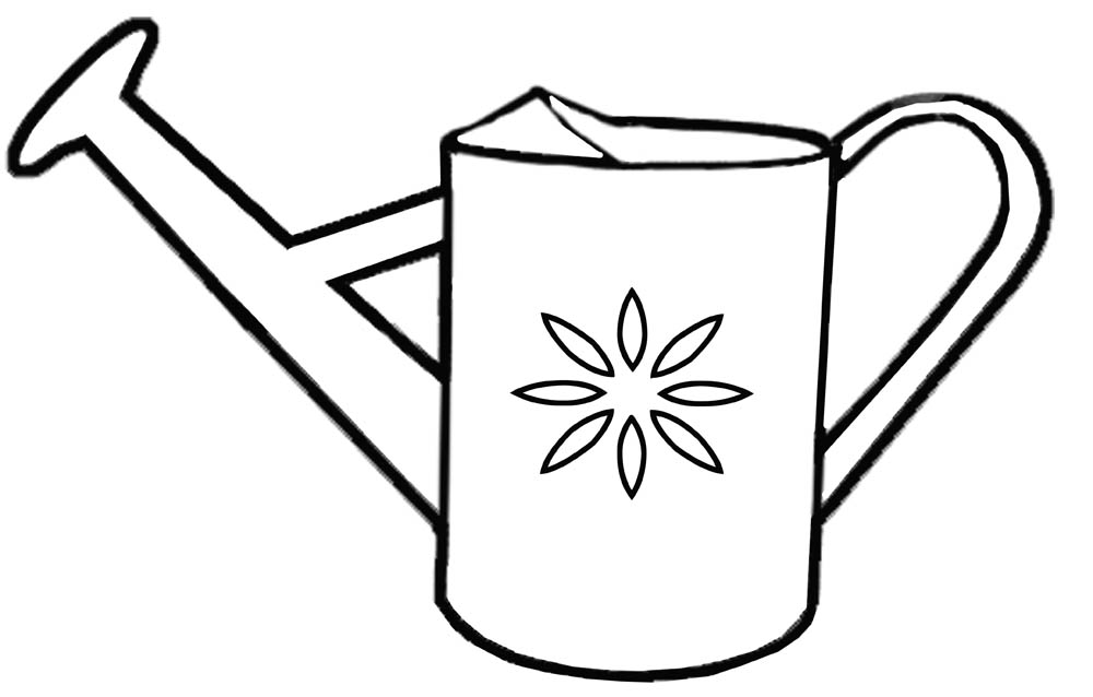 Spring Watering Can Coloring Pages - Cliparts.co