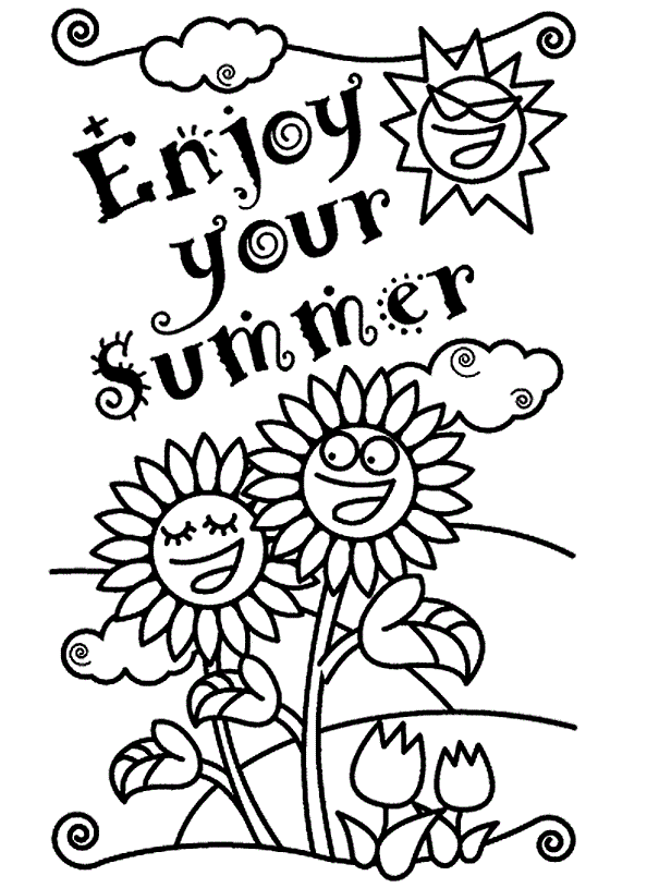 Summer Season | Free Coloring Pages - Part 2