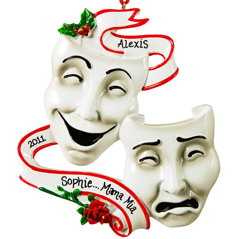 Comedy Tragedy Theatre Masks Drama Ornament Personalized ...
