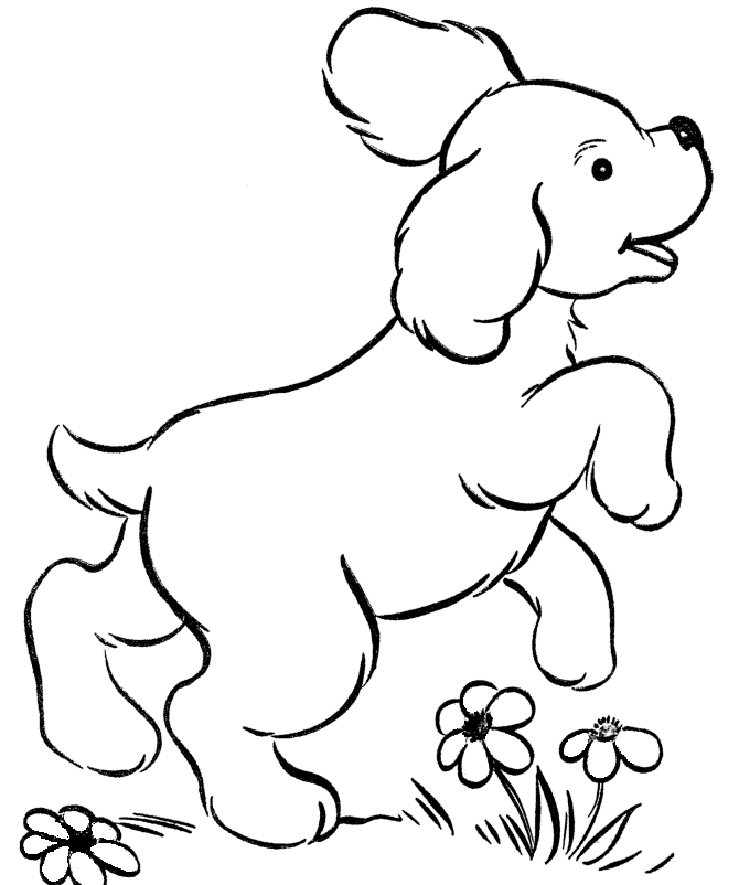 Puppies Are Cute Jump Coloring Page: Puppies Are Cute Jump ...