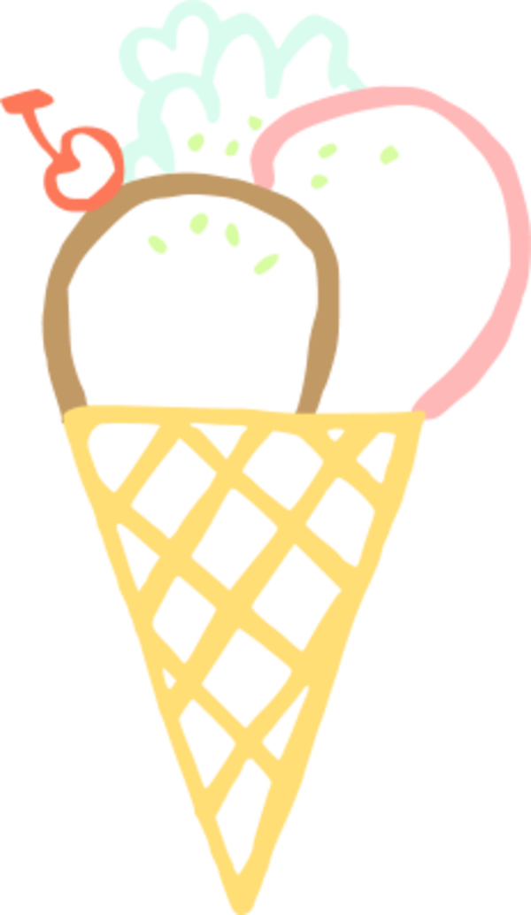 ice cream cone - vector Clip Art