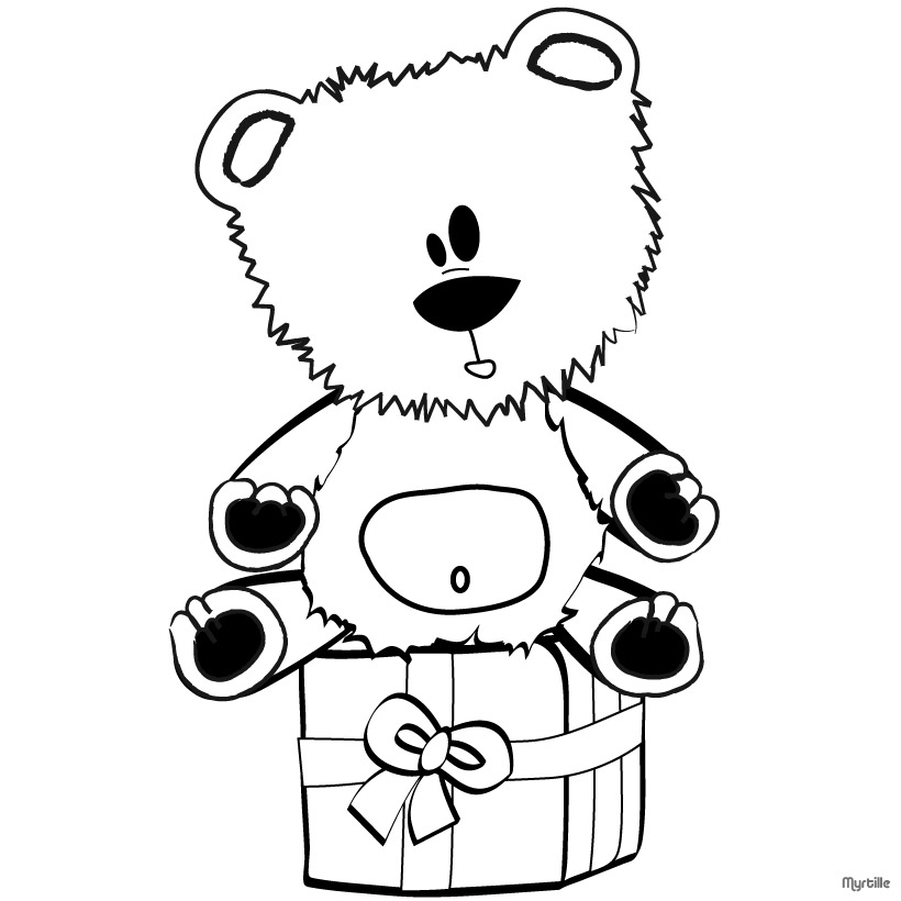 CHRISTMAS GIFT coloring pages : 14 Xmas online coloring books and ...
