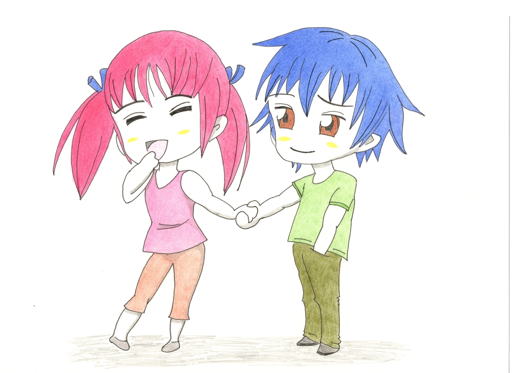 Manga Holding Hands by oswin-drawings on deviantART