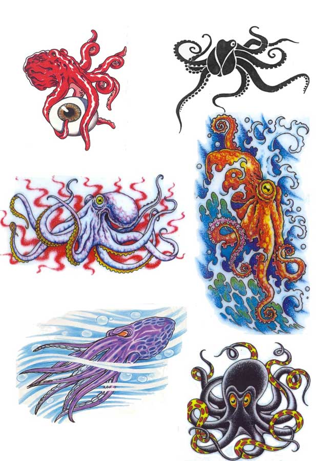 cartoon octopus tattoo cliparts co cartoon octopus tattoo cliparts co