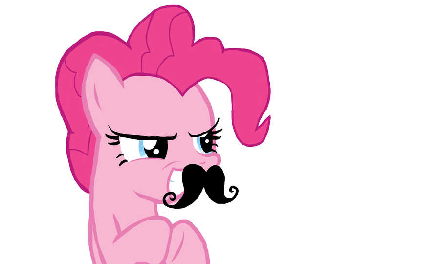Pinkie Pie Mustache Wallpaper Images & Pictures - Becuo