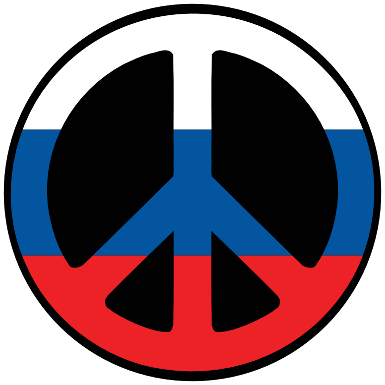 Russia Peace Symbol Flag 4 scallywag peacesymbol.org Peace Symbol ...