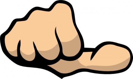 Thumbs Down clip art Vector clip art - Free vector for free download