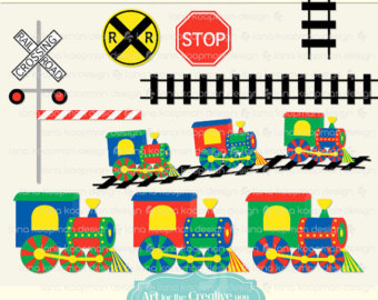 Popular items for trains clipart on Etsy