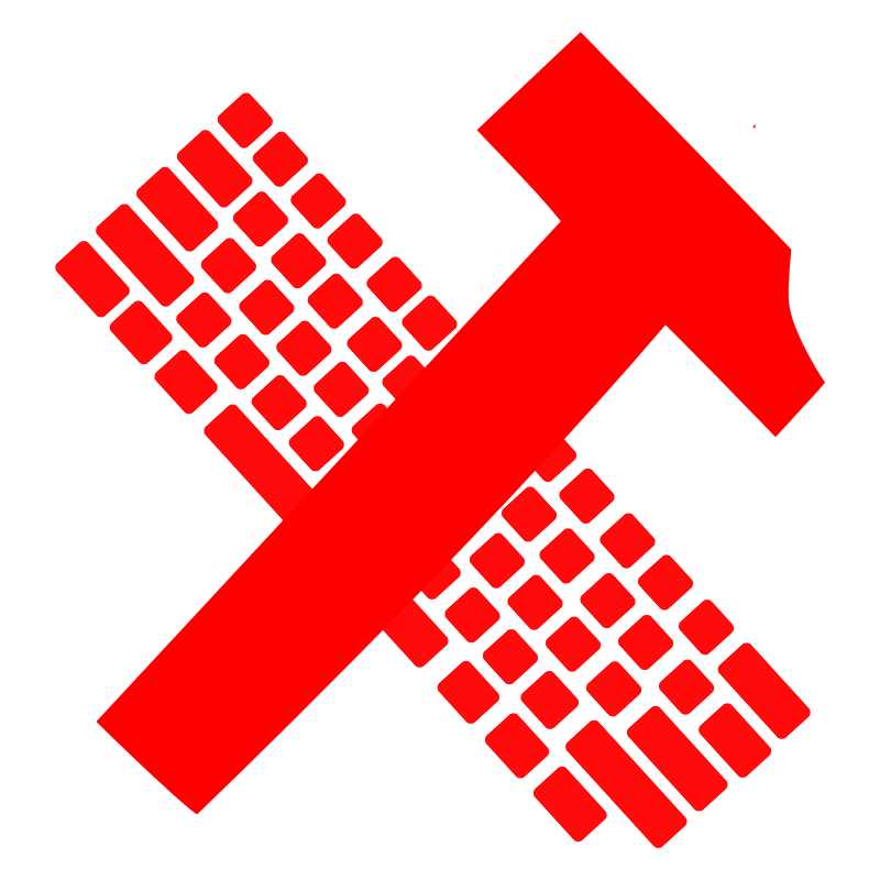 Clipart - hammer and keyboard - proletariat