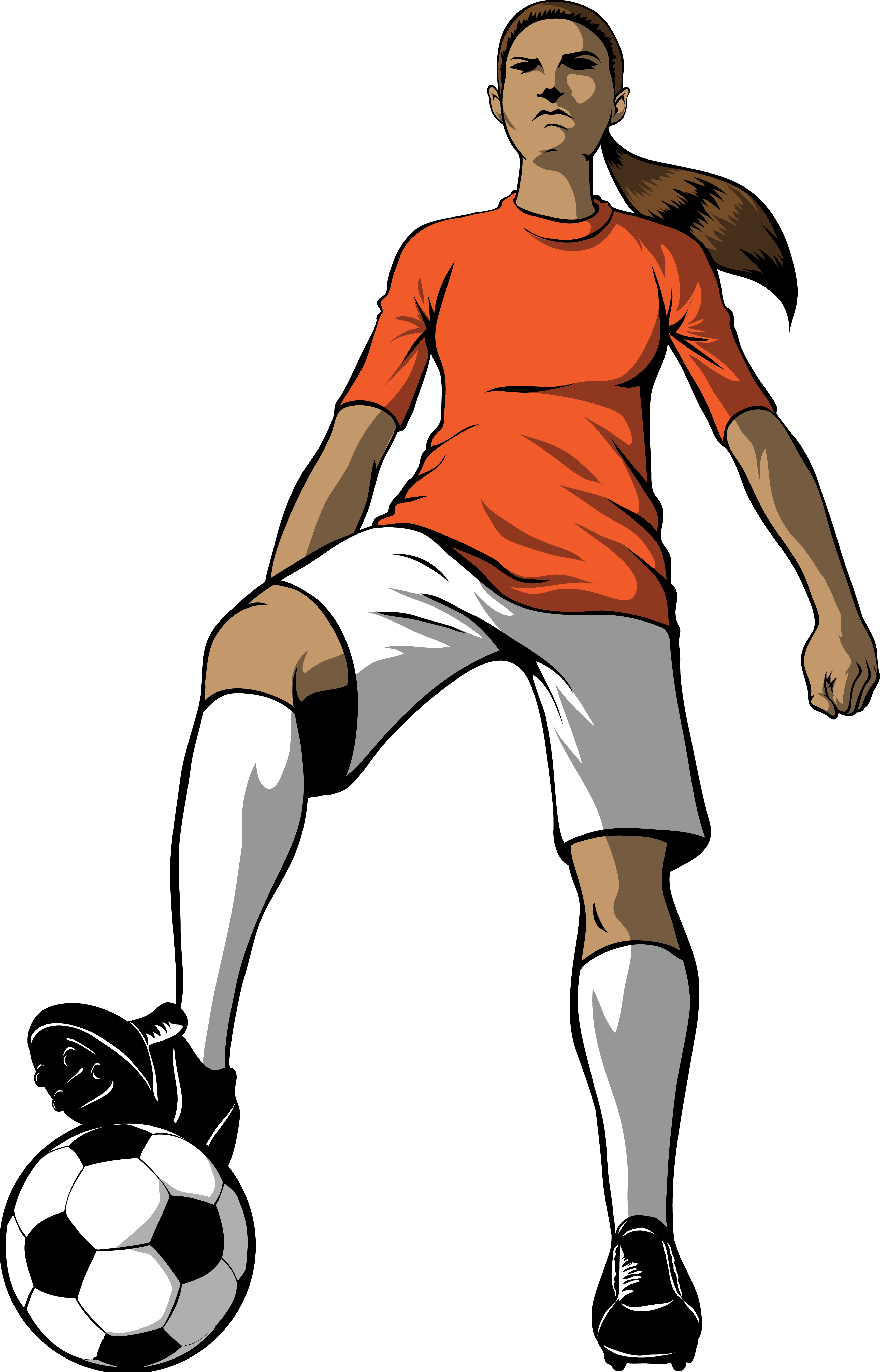 free clipart girl soccer player - photo #32