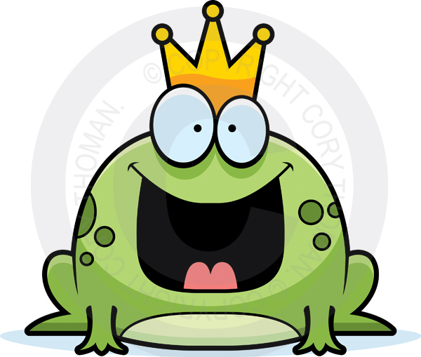 Cartoon Frog with Crown « Illustration Info