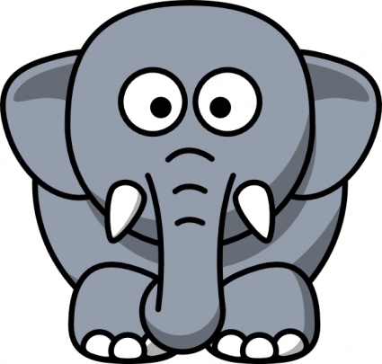 Cartoon Elephant clip art - Download free Other vectors