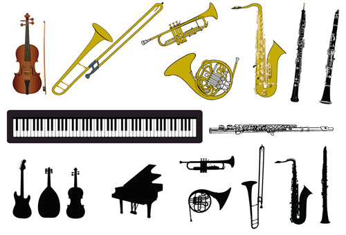 Pix For > Musical Instrument Clipart
