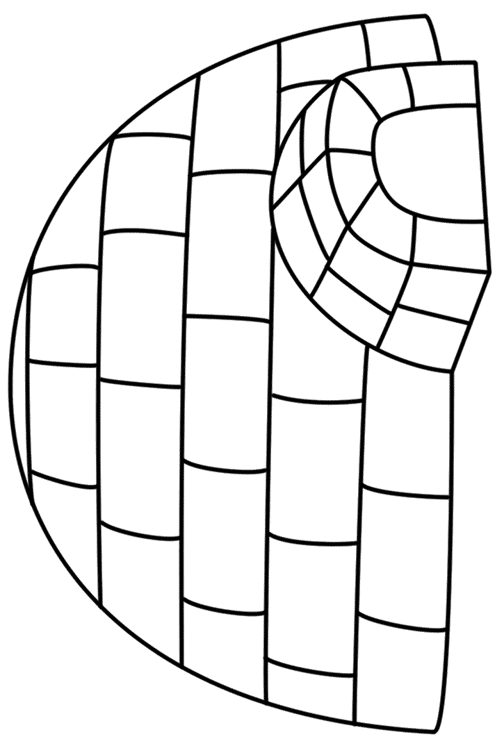 Igloo - Coloring Page (