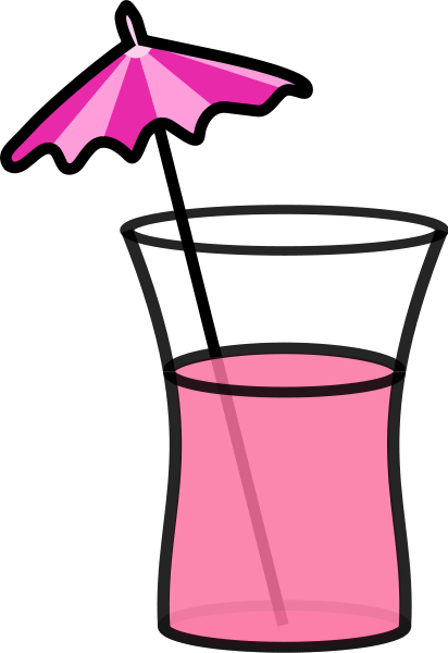 Pink Cocktail SVG Vector file, vector clip art svg file - ClipartsFree