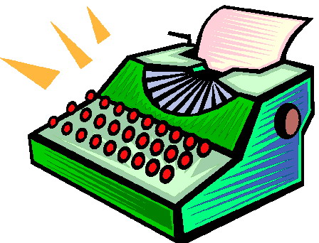 Clip Art - Clip art typewriter 039110