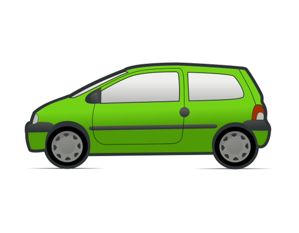 Greencar image - vector clip art online, royalty free & public domain