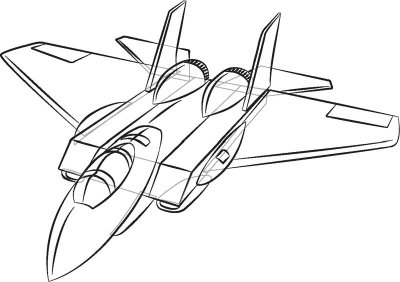 Plane Outline Drawing - ClipArt Best
