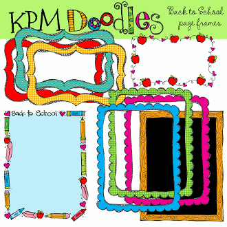 Back to School Page Borders