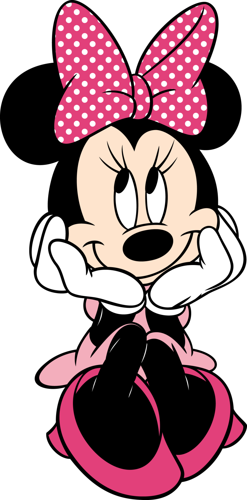 Images For > Minnie Mouse Pink Logo Clip Art