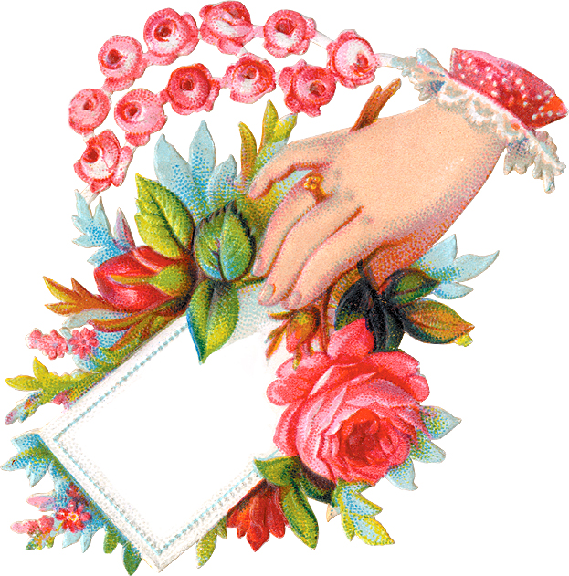 Victorian Clip Art Hand with | Clipart Panda - Free Clipart Images