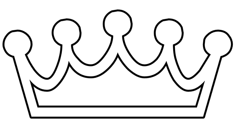 Crown BW Free Vector / 4Vector