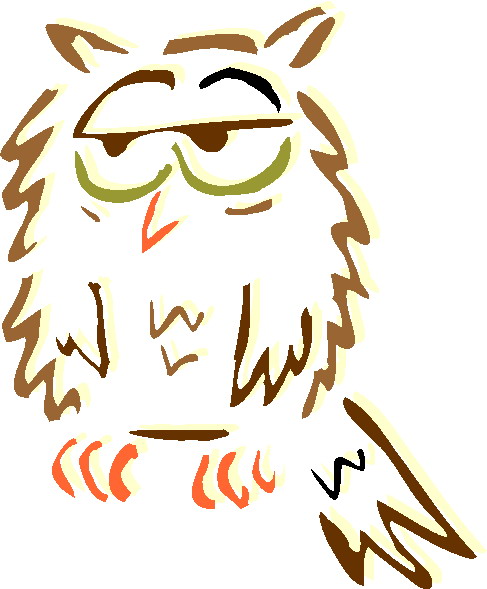 Clip Art - Clip art owls 003530