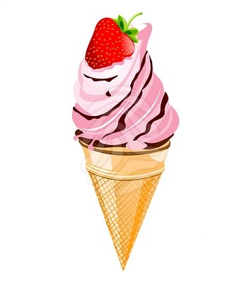 Clip art: strawberry ice cream | Clipart Panda - Free Clipart Images