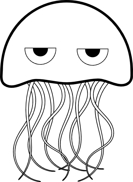 Cartoon Jellyfish clip art - vector clip art online, royalty free ...