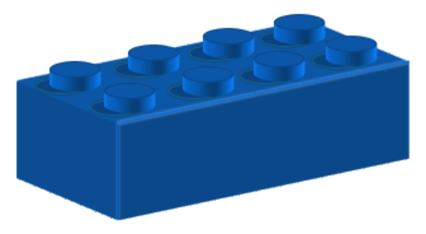 Lego Blue image - vector clip art online, royalty free & public domain