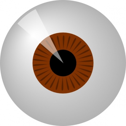 Brown Eye clip art - Download free Human vectors