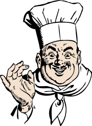 Happy Chef clip art Vector clip art - Free vector for free download