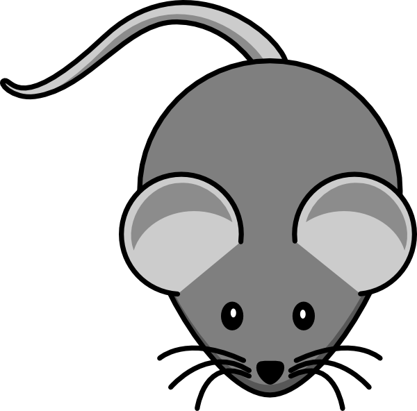 Simple Mouse Dark Grey clip art - vector clip art online, royalty ...