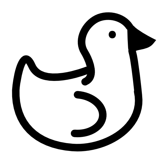 Outline Of A Duck 0552