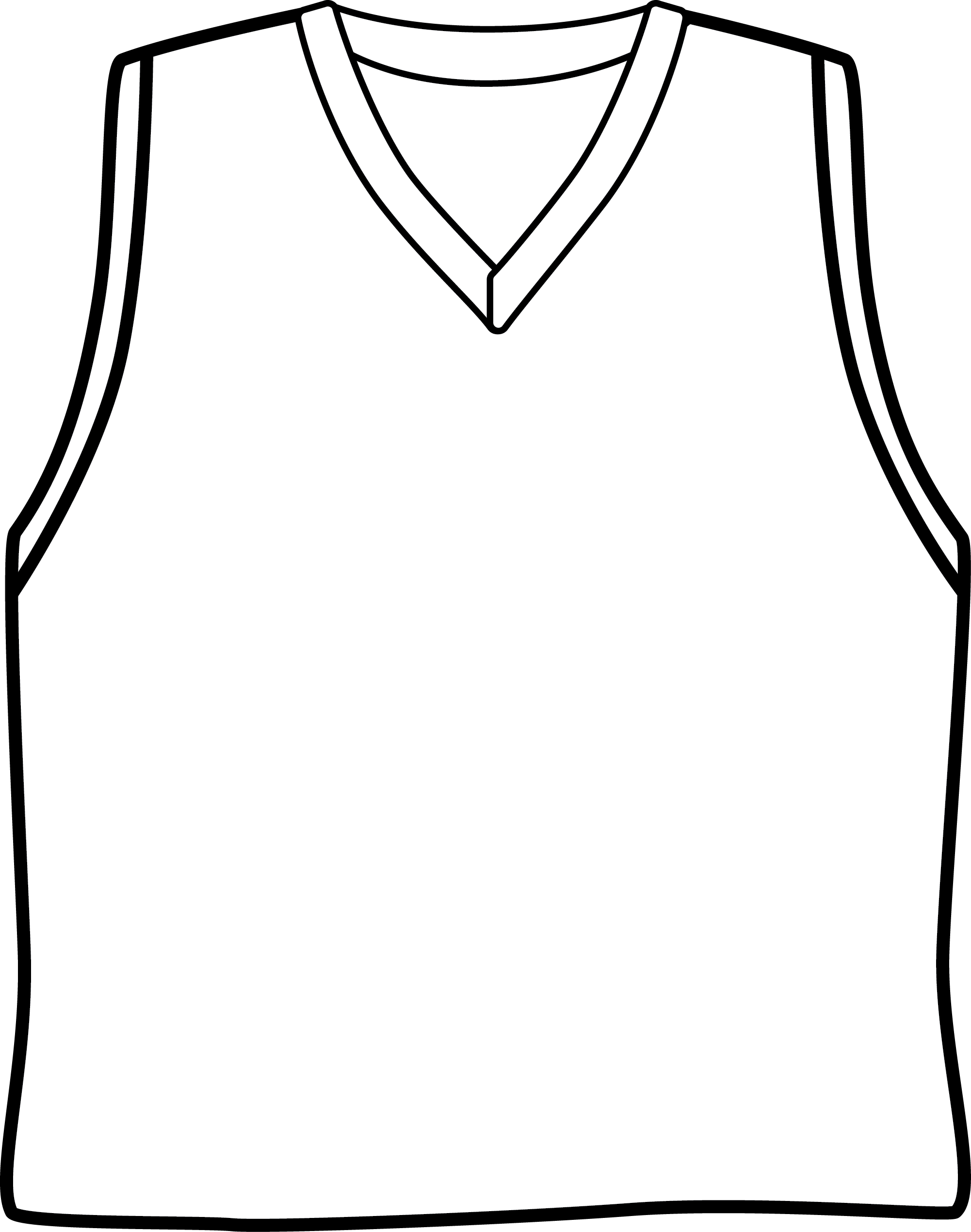 Blank Basketball Jersey Template - Cliparts.co